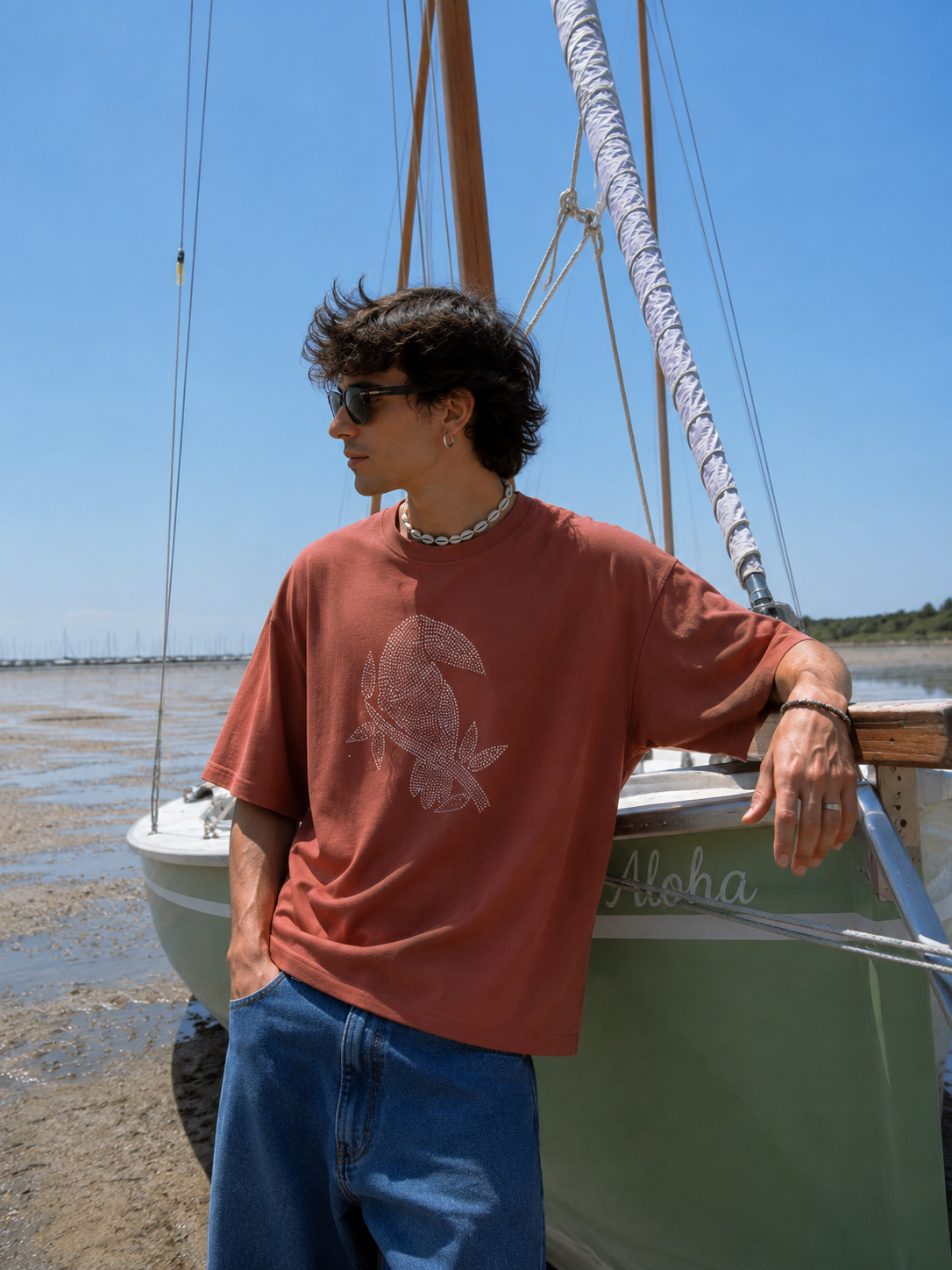 Crimson Dragon Oversized T-shirt